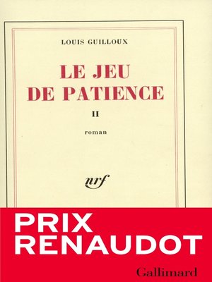 cover image of Le Jeu de patience (Tome 2)
